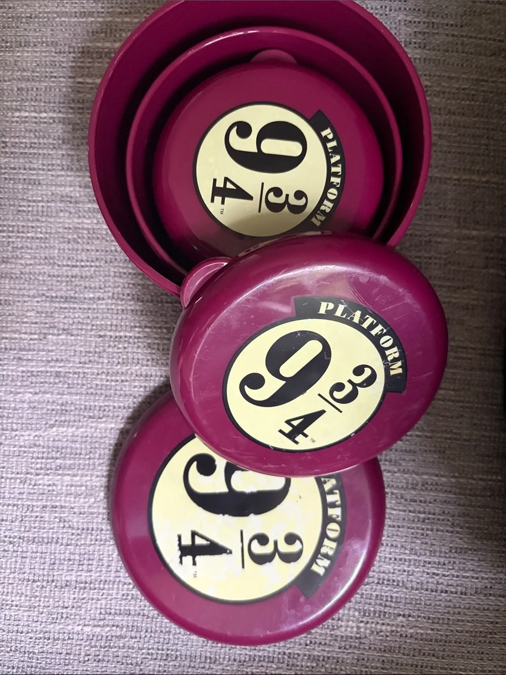 Burgundy Party Serving Bowls